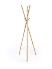 La Redoute Intérieurs Natural Compo Solid Oak Tripod Coat Rack - Image 1 of 3