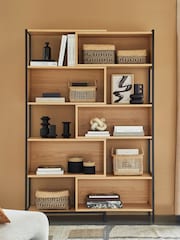 La Redoute Intérieurs Natural Volga Extendable Rotatable Metal  Oak Veneer She Unit - Image 1 of 6