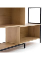 La Redoute Intérieurs Natural Volga Extendable Rotatable Metal  Oak Veneer She Unit - Image 5 of 6