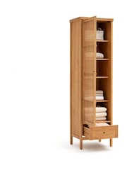 La Redoute Intérieurs Natural Gabin Solid Pine & Rattan Single Wardrobe - Image 3 of 5