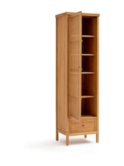 La Redoute Intérieurs Natural Gabin Solid Pine & Rattan Single Wardrobe - Image 5 of 5