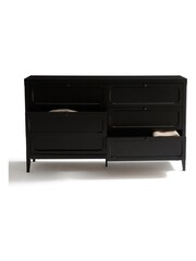 La Redoute Intérieurs Black Eugenie Chest of 6 Drawers - Image 3 of 5