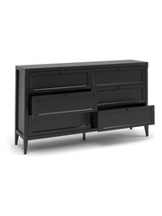 La Redoute Intérieurs Black Eugenie Chest of 6 Drawers - Image 4 of 5