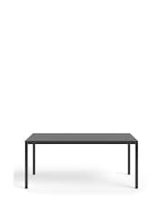 La Redoute Intérieurs Black Hiba Metal 6 Seater Dining Table - Image 2 of 4