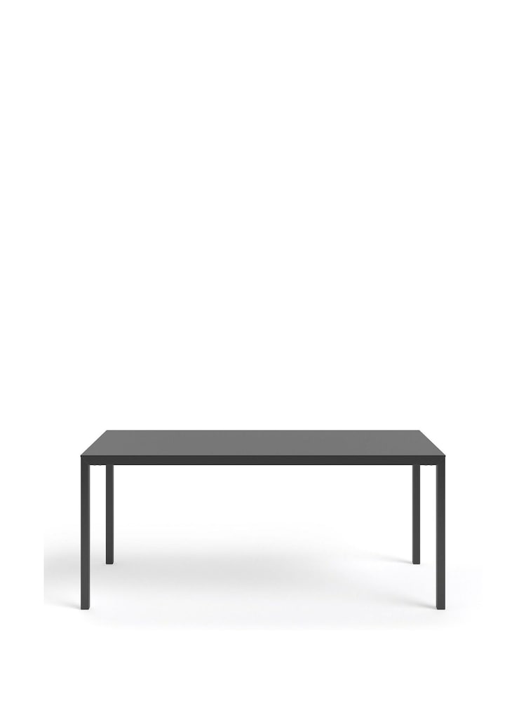 La Redoute Intérieurs Black Hiba Metal 6 Seater Dining Table - Image 2 of 4