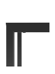 La Redoute Intérieurs Black Hiba Metal 6 Seater Dining Table - Image 4 of 4