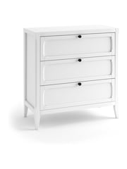 La Redoute Intérieurs White Eugenie Wooden Chest of 3 Drawers - Image 2 of 5