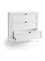 La Redoute Intérieurs White Eugenie Wooden Chest of 3 Drawers - Image 3 of 5