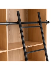 La Redoute Intérieurs Natural Gabin Pine Bookcase with Ladder - Image 5 of 6