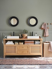 La Redoute Intérieurs Natural Gabin L160cm Double Sink Vanity Unit - Image 1 of 4