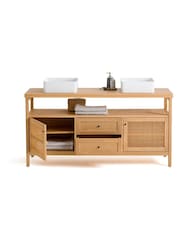 La Redoute Intérieurs Natural Gabin L160cm Double Sink Vanity Unit - Image 4 of 4