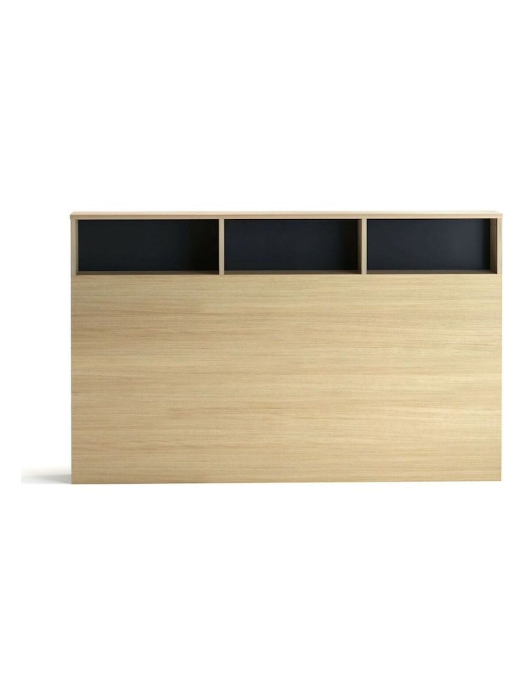 La Redoute Intérieurs Light Oak Wood Biface King Storage Headboard - Image 1 of 3