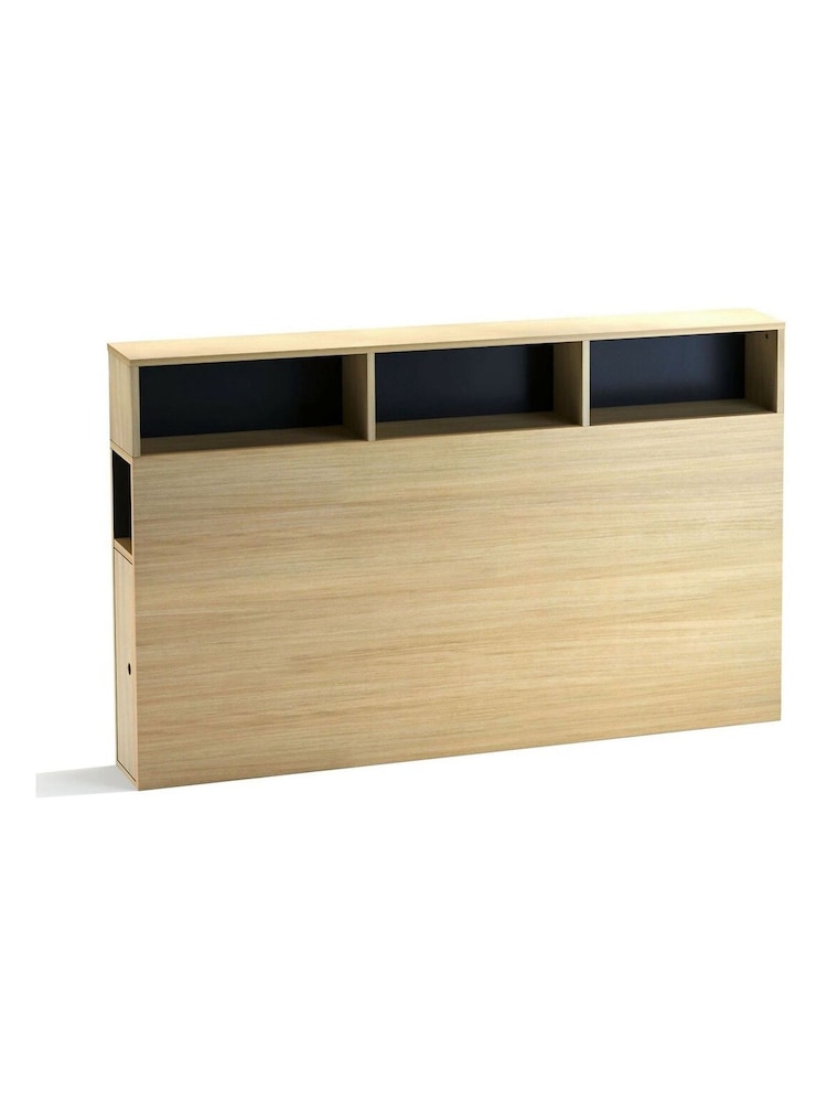 La Redoute Intérieurs Light Oak Wood Biface King Storage Headboard - Image 2 of 3