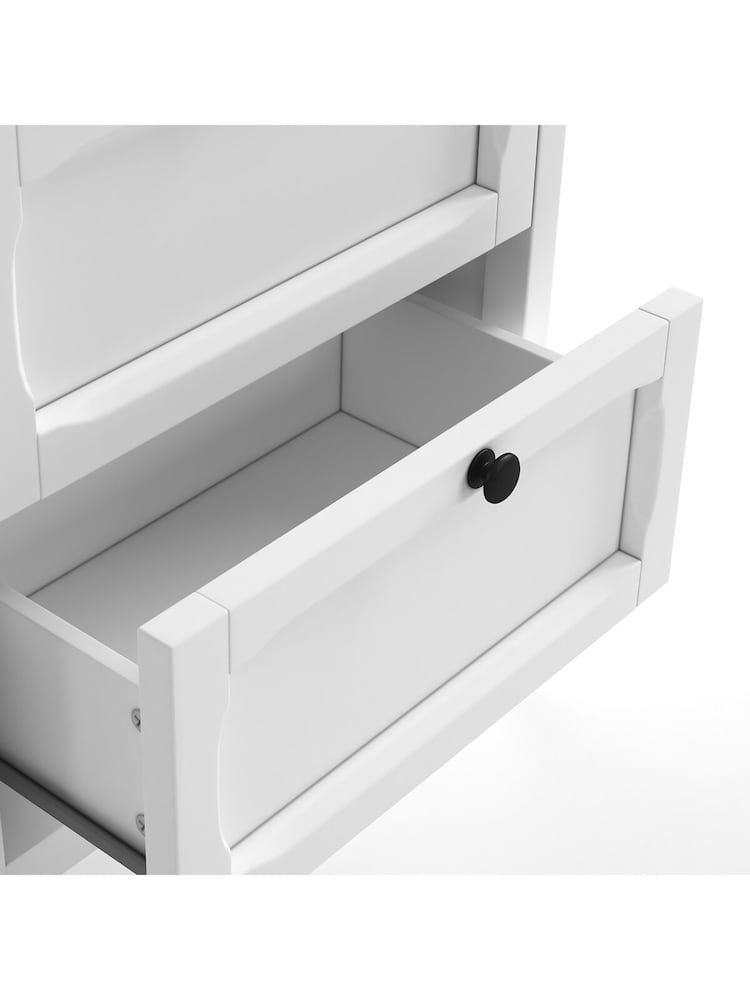 La Redoute Intérieurs White Eugenie 5-Drawer Tallboy - Image 4 of 4