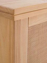 La Redoute Intérieurs Natural Gabin Pine and Rattan Bar Unit - Image 5 of 6