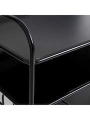 La Redoute Intérieurs Black Hiba Metal Vinyl Records Storage Unit - Image 4 of 5