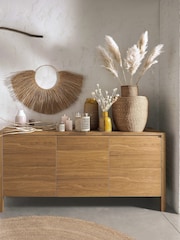 La Redoute Intérieurs Oak Adelita 3-Door Sideboard - Image 1 of 5