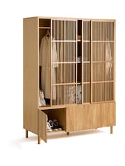La Redoute Intérieurs Natural Bilbao Oak 6-Door Wardrobe - Image 4 of 6