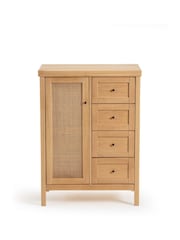 La Redoute Intérieurs Natural Gabin Dresser 1 Cupboard And 4 Drawers Set - Image 1 of 5