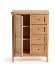 La Redoute Intérieurs Natural Gabin Dresser 1 Cupboard And 4 Drawers Set - Image 3 of 5