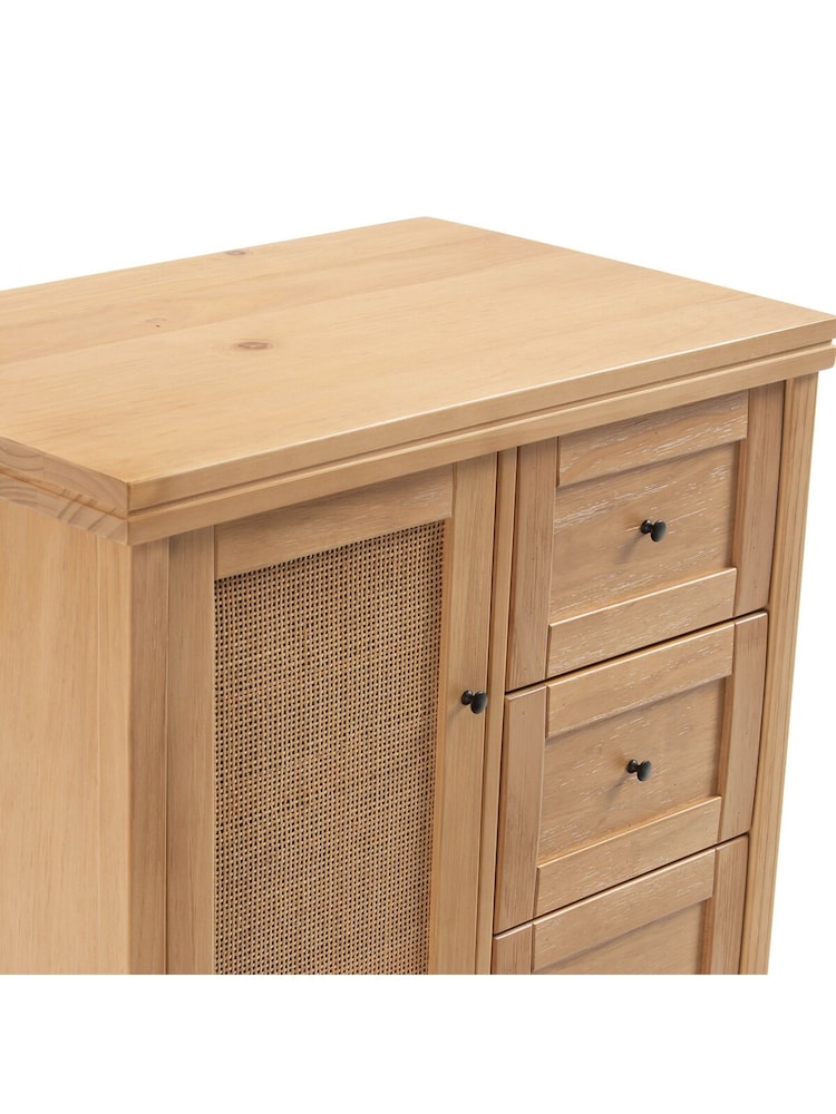 La Redoute Intérieurs Natural Gabin Dresser 1 Cupboard And 4 Drawers Set - Image 5 of 5