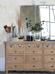 La Redoute Intérieurs Brown Lunja Sideboard Cabinet, 15 Drawers - Image 1 of 6