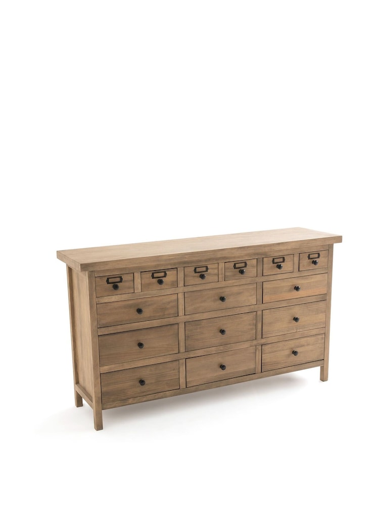 La Redoute Intérieurs Brown Lunja Sideboard Cabinet, 15 Drawers - Image 2 of 6