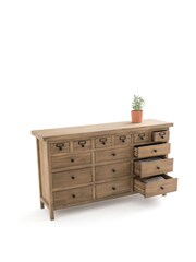 La Redoute Intérieurs Brown Lunja Sideboard Cabinet, 15 Drawers - Image 4 of 6