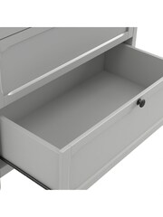 La Redoute Intérieurs Light Grey Eugenie Wooden Chest of 3 Drawers - Image 4 of 5