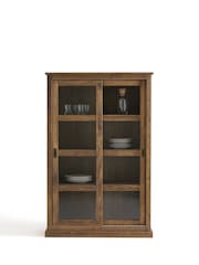 La Redoute Intérieurs Brown Lunja Solid Pine Low Sideboard - Image 1 of 5