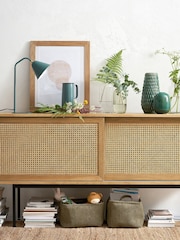 La Redoute Intérieurs Oak Waska Oak & Rattan Sideboard - Image 1 of 5