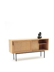 La Redoute Intérieurs Oak Waska Oak & Rattan Sideboard - Image 4 of 5