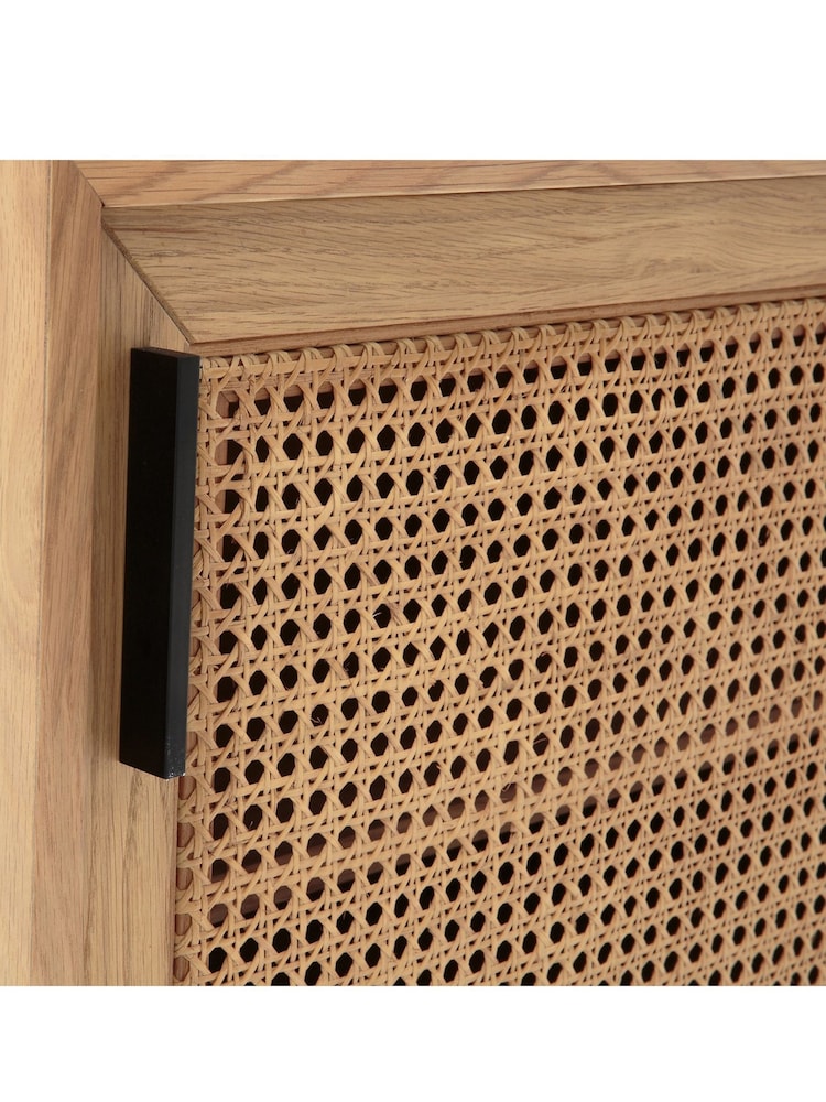 La Redoute Intérieurs Oak Waska Oak & Rattan Sideboard - Image 5 of 5