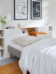 La Redoute Intérieurs White Biface XL Headboard with Storage - Image 1 of 4