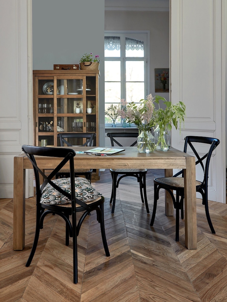 La Redoute Intérieurs Brown Lunja Extendable 6 to 8 Seater Dining Table - Image 1 of 6