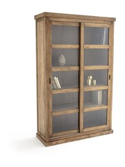 La Redoute Intérieurs Brown Lunja Bookcase with 2 Sliding Doors - Image 2 of 4