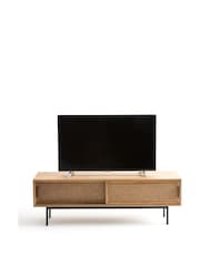 La Redoute Intérieurs Oak Waska Oak and Cane TV Stand - Image 1 of 4