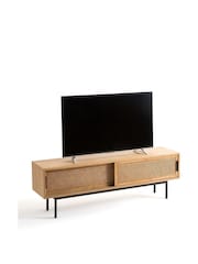 La Redoute Intérieurs Oak Waska Oak and Cane TV Stand - Image 2 of 4