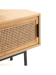 La Redoute Intérieurs Oak Waska Oak and Cane TV Stand - Image 4 of 4