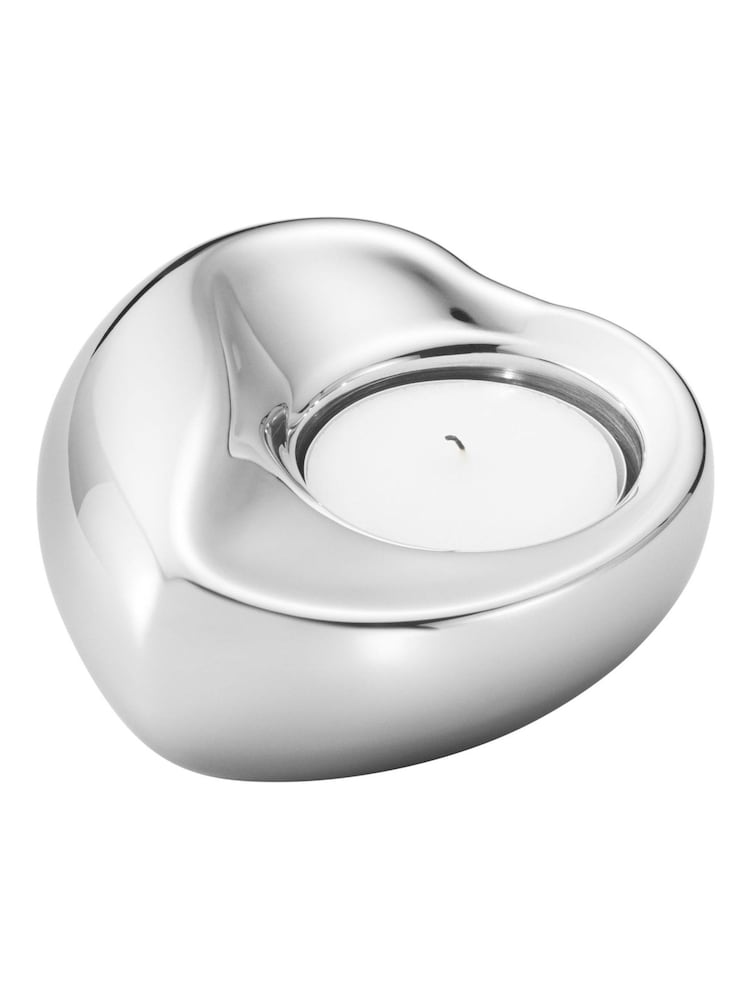 Georg Jensen Silver Heart Candle Tea Light Holders - Image 2 of 2