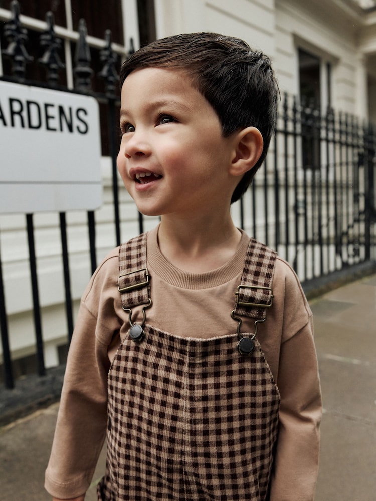Brown Corduroy Dungarees (3mths-7yrs) - Image 2 of 3