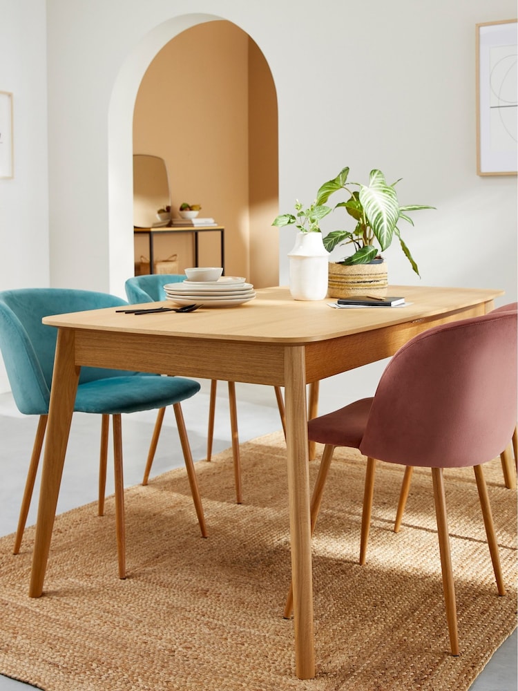 La Redoute Intérieurs Oak Biface Veneer 4 to 10 Seater Extendable Table - Image 1 of 4