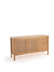 La Redoute Intérieurs Natural Gabin Pine & Rattan Sideboard - Image 3 of 5