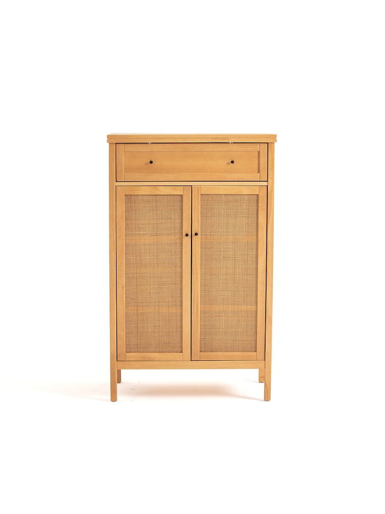 La Redoute Intérieurs Natural Gabin Solid Pine & Cane Sideboard - Image 2 of 5