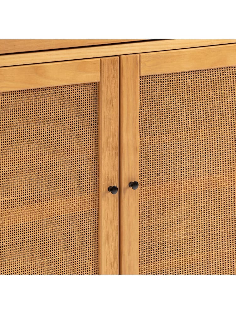 La Redoute Intérieurs Natural Gabin Solid Pine & Cane Sideboard - Image 5 of 5