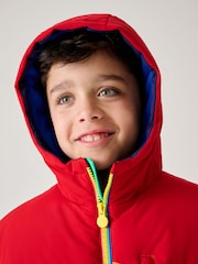 Little Bird by Jools Oliver Multi Shower Resistant Chevron Longline Padded Coat - Image 3 of 8
