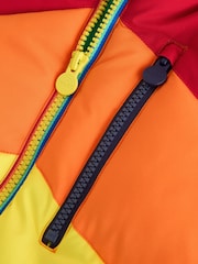 Little Bird by Jools Oliver Multi Shower Resistant Chevron Longline Padded Coat - Image 8 of 8
