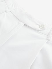 White Linen Rich Boy Shorts - Image 5 of 5