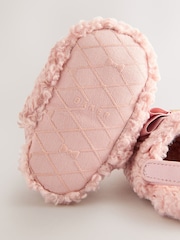 Baker by Ted Baker Baby Girls Faux Fur Trim Padders Mules - Image 5 of 5