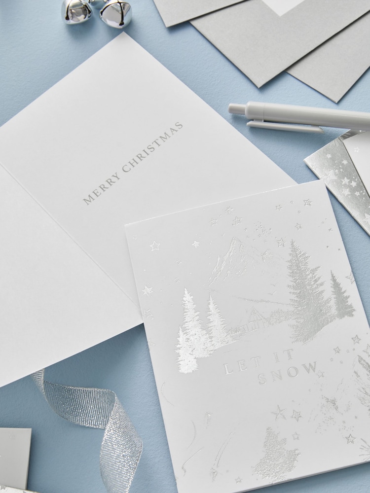 Silver Trees 20 Pack Christmas Cards - Image 2 of 3 Silver Trees 20 Pack Christmas Cards - Image 2 of 3